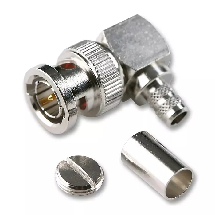 AMPHENOL RF RF Connectors RF COAXIAL, BNC, RIGHT ANGLE PLUG, 50OHM, B1112A1-ND3G-1-50