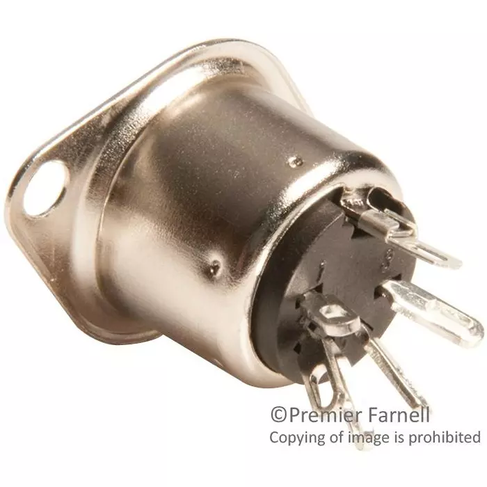 SWITCHCRAFT/CONXALL Connector, Din, Jack, 5 Position, 57GB5FX