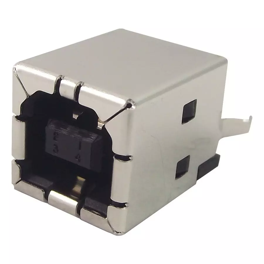 AMP - TE CONNECTIVITY USB, 2.0 TYPE B, RECEPTACLE, TH, 5787834-1