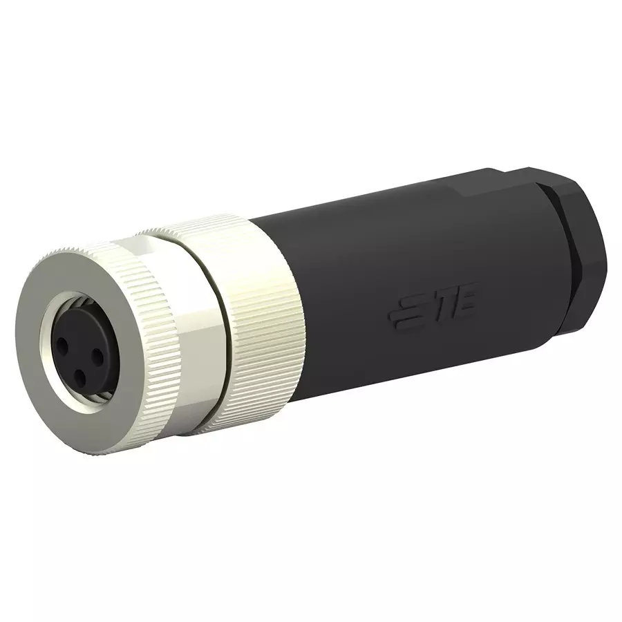AMP - TE CONNECTIVITY SENSOR CONNECTOR, M8, RCPT, 3POS, CABLE, T4010008031-000