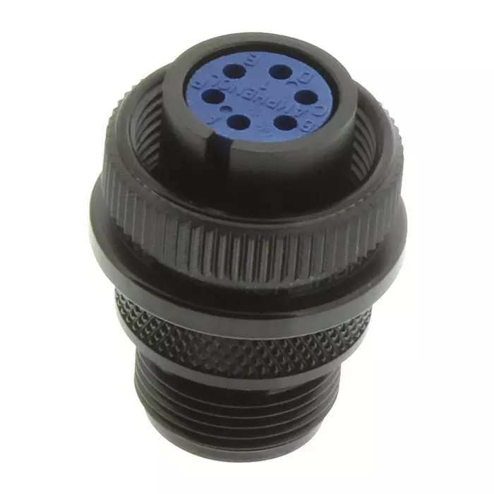 AMPHENOL INDUSTRIAL CIRCULAR CONNECTOR PLUG SIZE 14S, 6 POSITION, CABLE, 97-3106A-14S-6S(946)