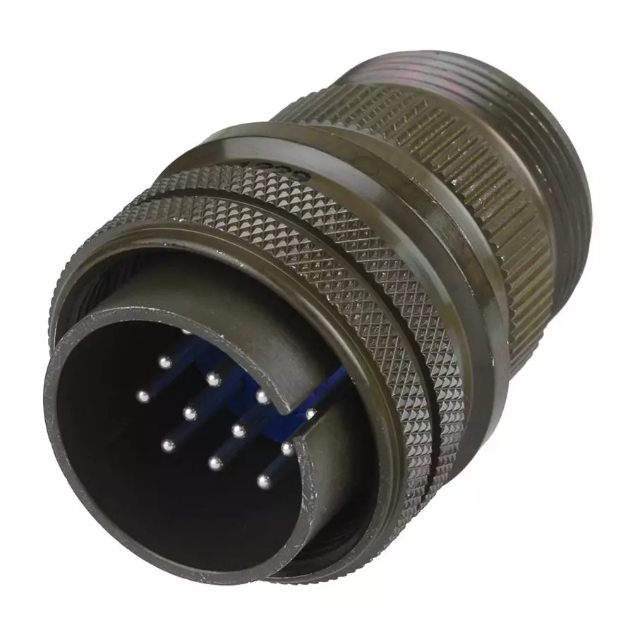 AMPHENOL INDUSTRIAL CIRCULAR CONNECTOR PLUG SIZE 14S, 3 POSITION, CABLE, 97-3106A-14S-1P