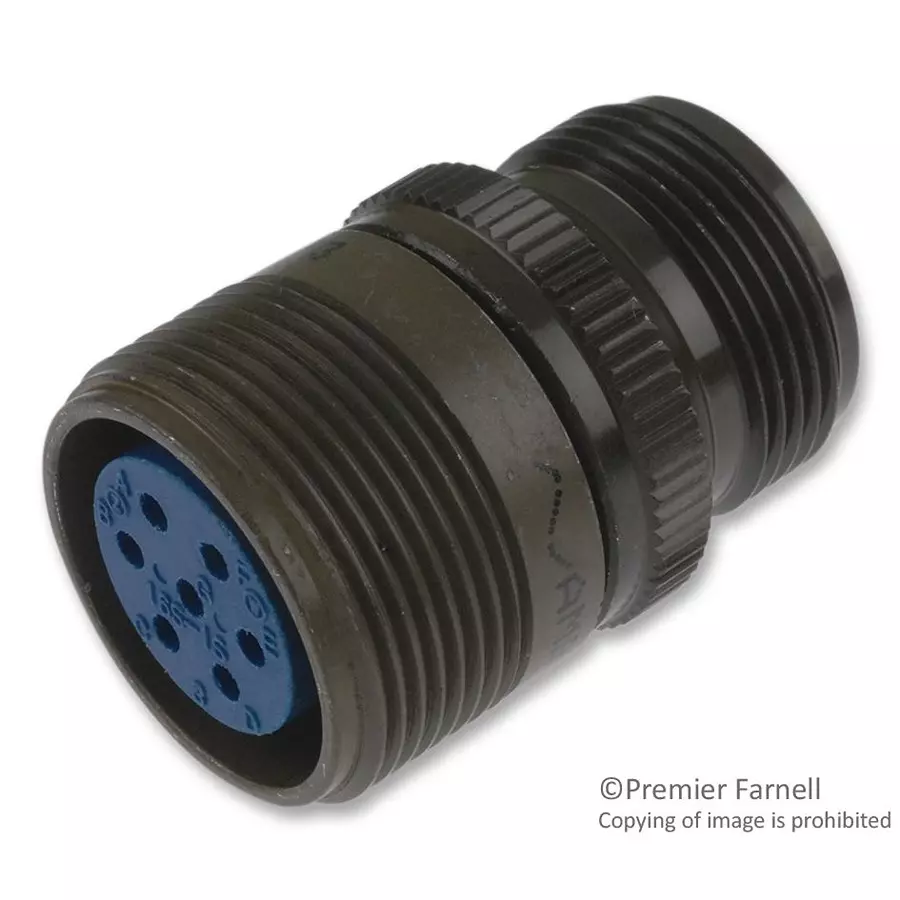 AMPHENOL INDUSTRIAL CIRCULAR CONNECTOR RECEPTACLE SIZE 16S, 7 POSITION, CABLE, 97-3101A-16S-1S