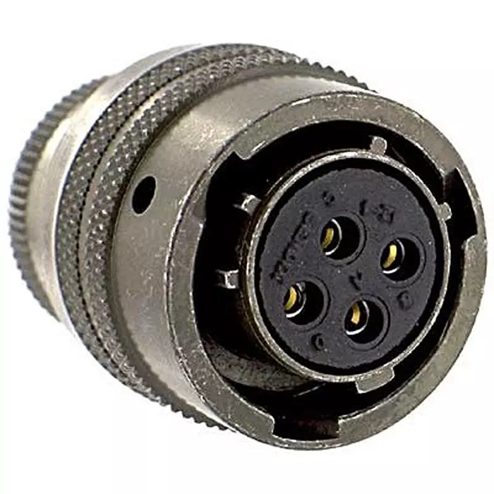 AMPHENOL INDUSTRIAL CIRCULAR CONNECTOR, PLUG, 4 POSITION, CABLE, PT06E-12-4S(SR).