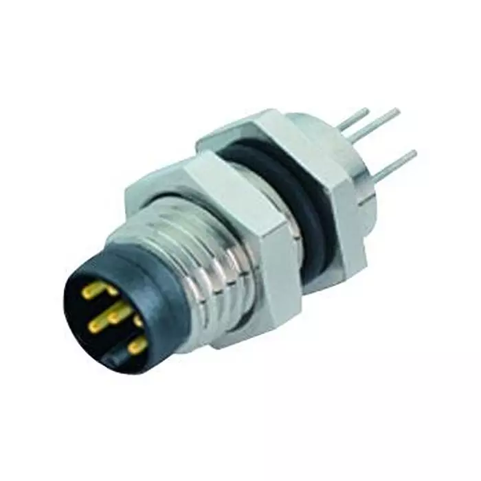 BINDER SENSOR CONN, PLUG, 4POS, M8, PANEL, 09-3391-81-04