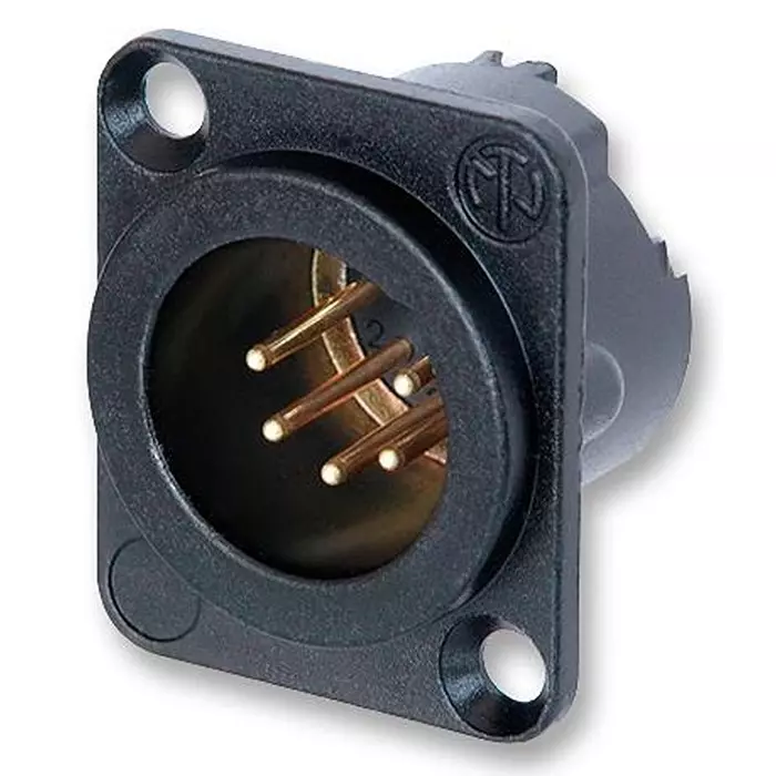 NEUTRIK PLUG, XLR, BLACK, 5POLE, NC5MD-LX-B