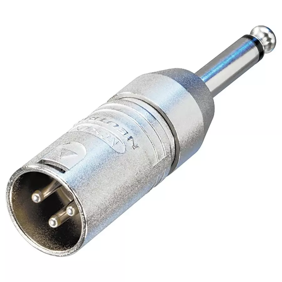 NEUTRIK ADAPTOR, XLR PLUG TO MONO PLUG, NA2MP