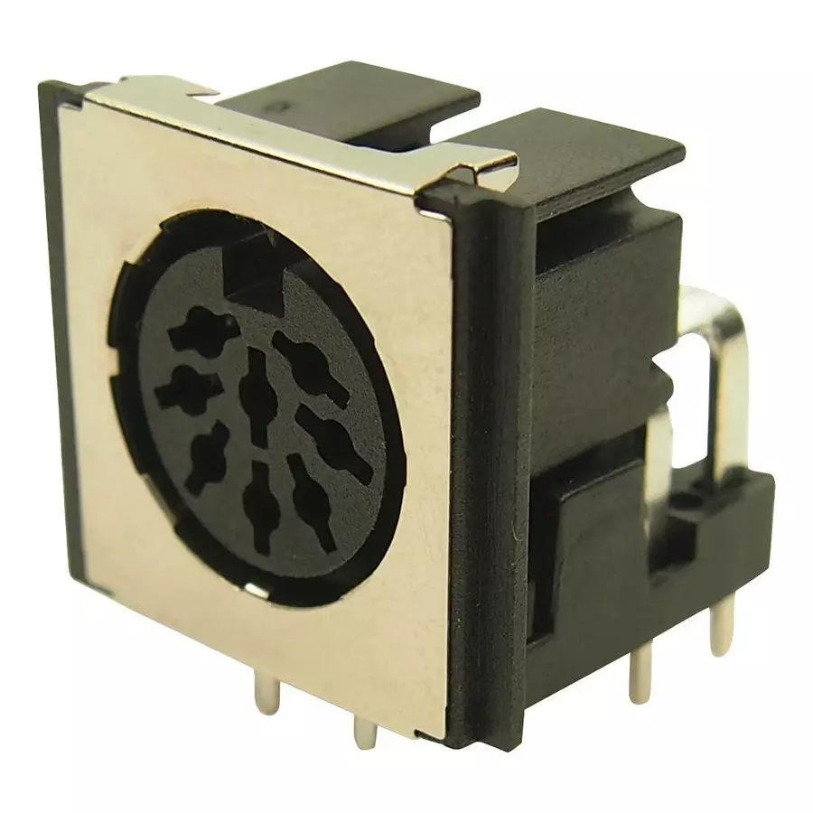CLIFF ELECTRONIC COMPONENTS SCREENED DIN CONN, RECEPTACLE, 8POS, PCB, FM6728