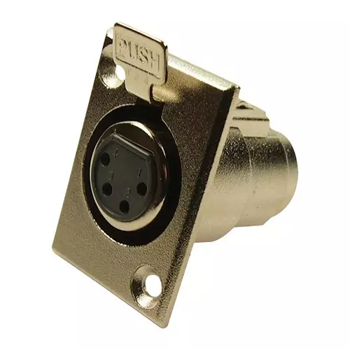 CLIFF ELECTRONIC COMPONENTS CONNECTOR, XLR AUDIO, RCPT, 4POS, PANEL, FC6120