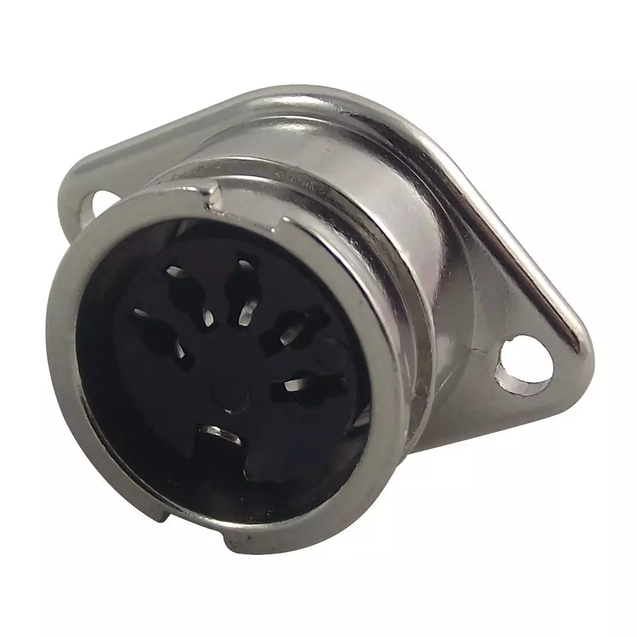 LUMBERG SOCKET, CHASSIS, DIN, BAYONET, 5WAY, 0107 05