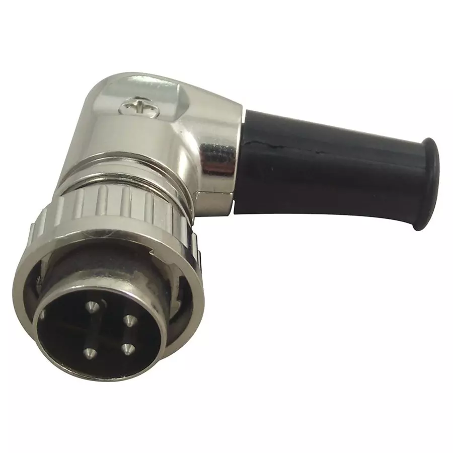 LUMBERG PLUG, R/A, DIN, BAYONET, 4WAY, 0134 04