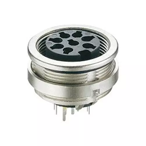 LUMBERG CIRCULAR CONNECTOR, PLUG, 8POS, PANEL, 0306-1 08-1