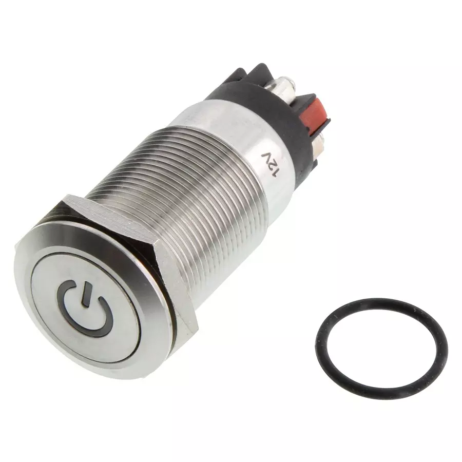 ARCOLECTRIC (BULGIN LIMITED) ANTI VANDAL SW, SPDT, 5A, 24V/125V, RED, MPI005PTELSRD12