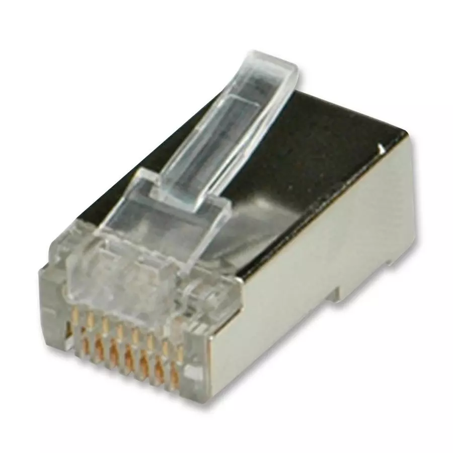 ROLINE CONN, RJ45, PLUG, SHLD, 1PORT, 8P8C,PK10, 12.01.1089 (Pack of 10)