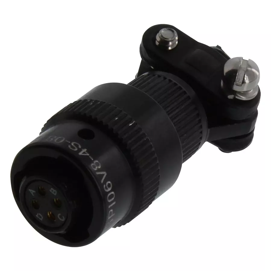 Omega Circular Connector, Rcpt, 4Pos, Cable, PT06F8-4S-R