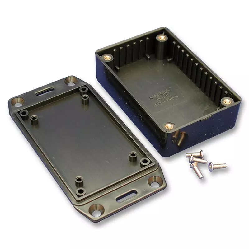 HAMMOND Plastic Enclosures BOX, ABS, BLACK, 150X80X50MM, 1591DSFLBK