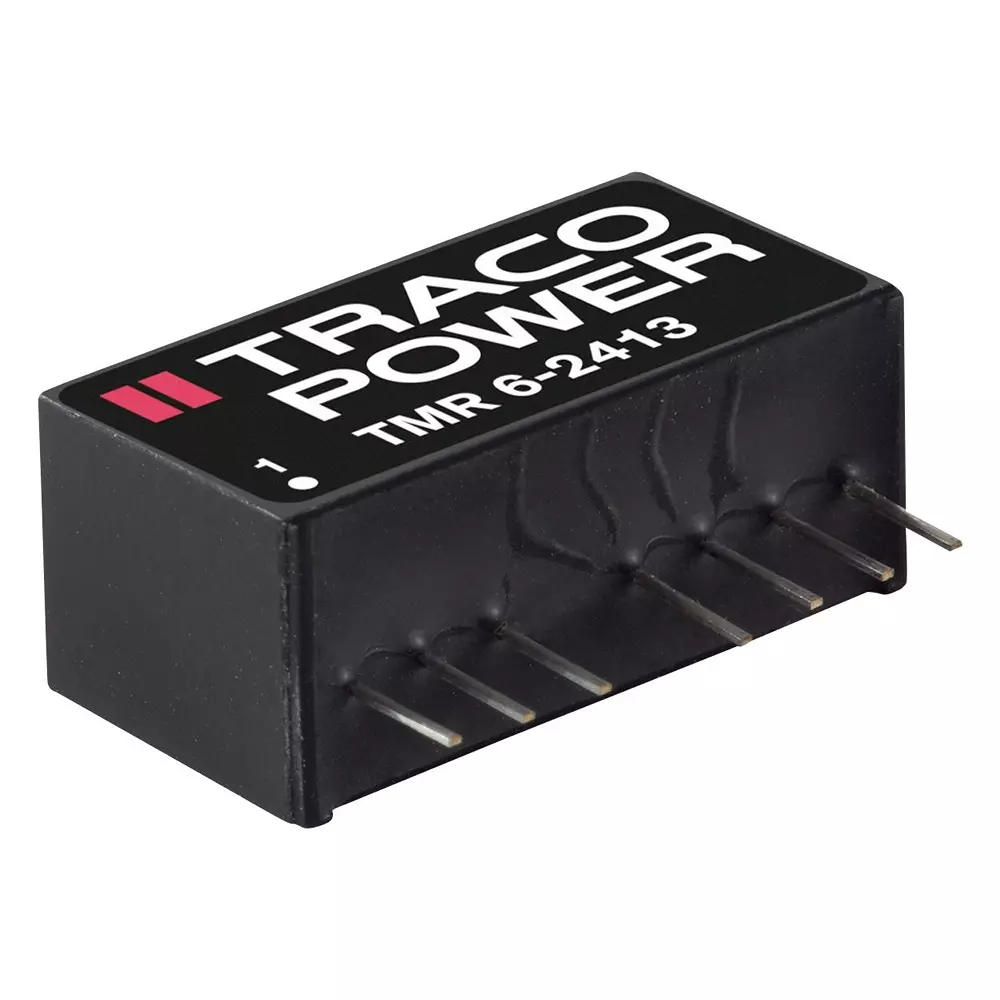 TRACO POWER Isolated Through Hole DC / DC Converters DC/DC CONVERTER, 1 O/P, 0.5A, 12V, TMR 6-2412