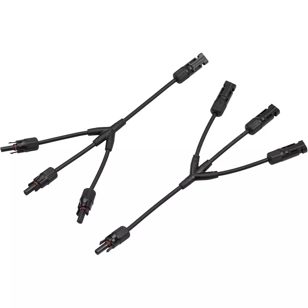 Sibass Electric 3 Way Solar MC4 Connector With Wire and CE Mark (Pack of 200)