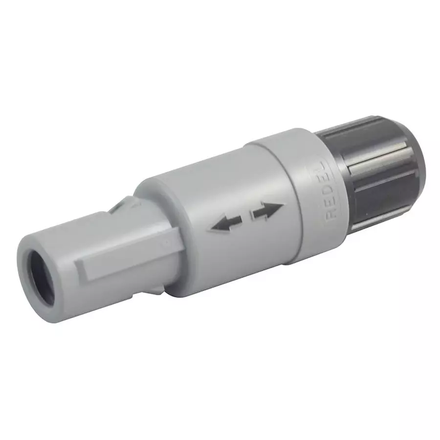 REDEL Plug, 6mm, BlACk, 5Way, PAG.M0.5GL.AC65N