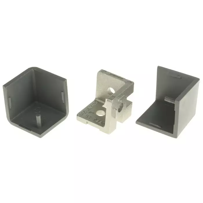 FlexLink M6 Angle Bracket Connecting Component Strut Profile 30 mm Groove Size 7.2 mm, XFFA 30 C + XFBE 30 C