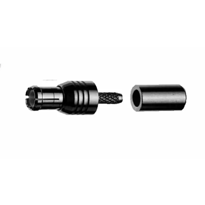 Telegartner Plug Cable Mount MCX Connector Crimp Termination Straight Body, J01270A0151