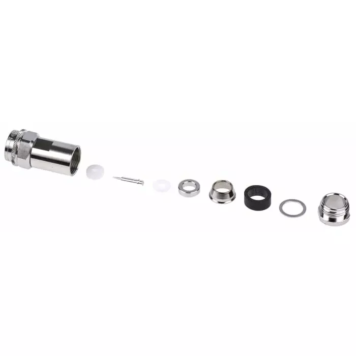 Telegartner Plug Cable Mount N Connector 50 Ω Solder Termination Straight Body, J01020I1070