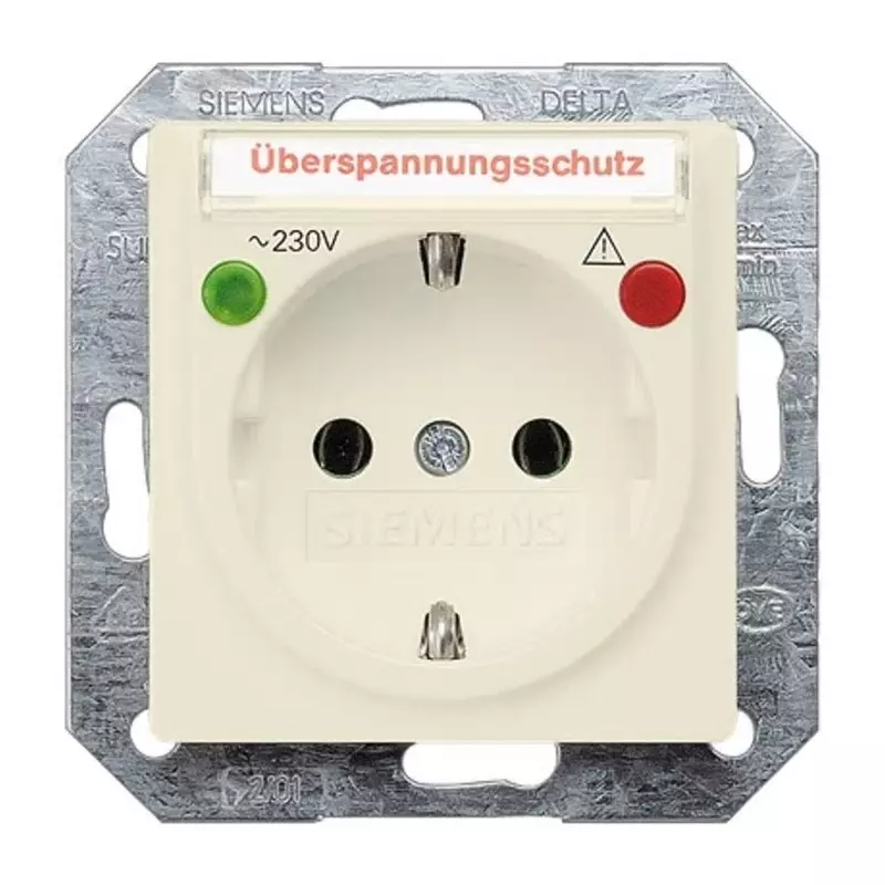 Siemens 5UB15 White Electrical Socket, 16A, Schuko, 5UB1565