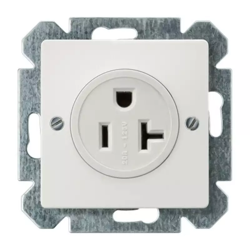 Siemens 5UB15 White 3 Gang Electrical Socket, 3 Poles, 20A, NEMA 5-20R, 5UB1534