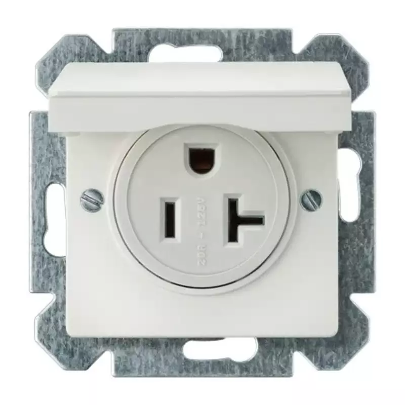 Siemens 5UB15 White 3 Gang Electrical Socket, 3 Poles, 20A, NEMA 5-20R, 5UB1535