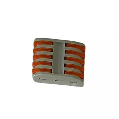 ENERTECH Parallel Connector 5 Way Non-DIN Rail for Industrial Use, PCT 2-5