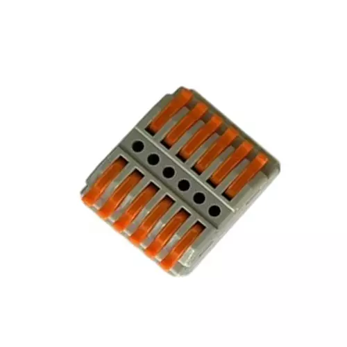 ENERTECH Parallel Connector 6 Way Non-DIN Rail for Industrial Use, PCT 2-6