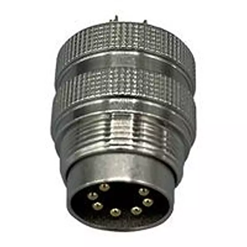 NORCOMP Circular Connector, PLUG, 7POS, SOLDER, 878-07A-103RLS1
