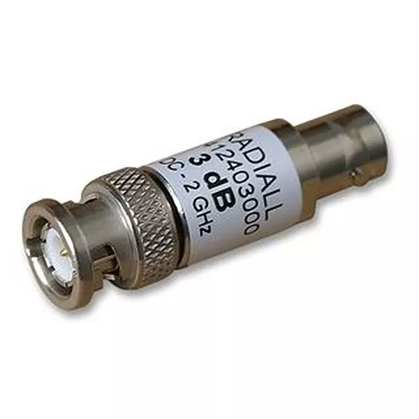 RADIALL Adaptor, Bnc Plug, Bnc Jack, 50Ohm, R412420124.