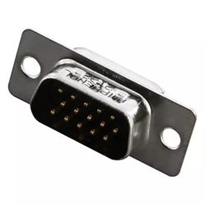 AMPHENOL COMMUNICATIONS SOLUTIONS Hd-D Sub Conn, Plug, De, 15Pos, L717HDE15PC309