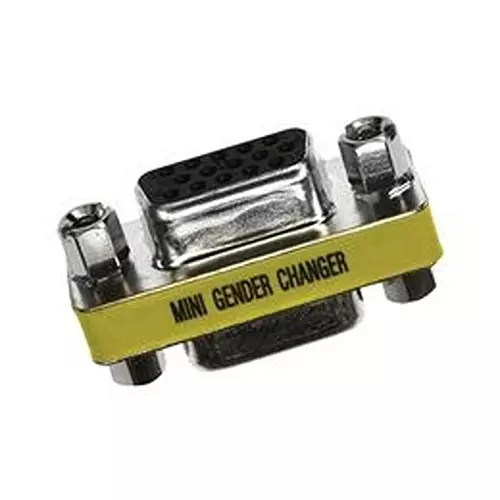 NORCOMP Hd D Sub Adapter, 15 Position, Plug-Receptacle, Gchdlpf15M15F