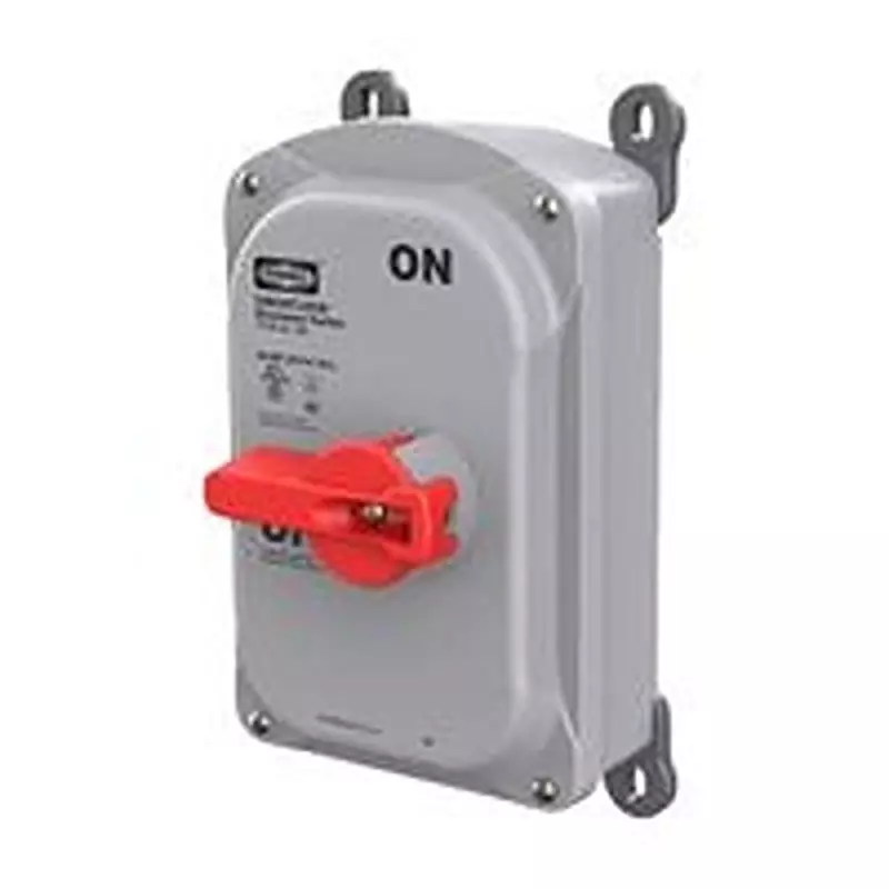 HUBBELL WIRING DEVICES Motor Disconnect Switch, 3P, 30A, 600Vac, Hblds30Ac