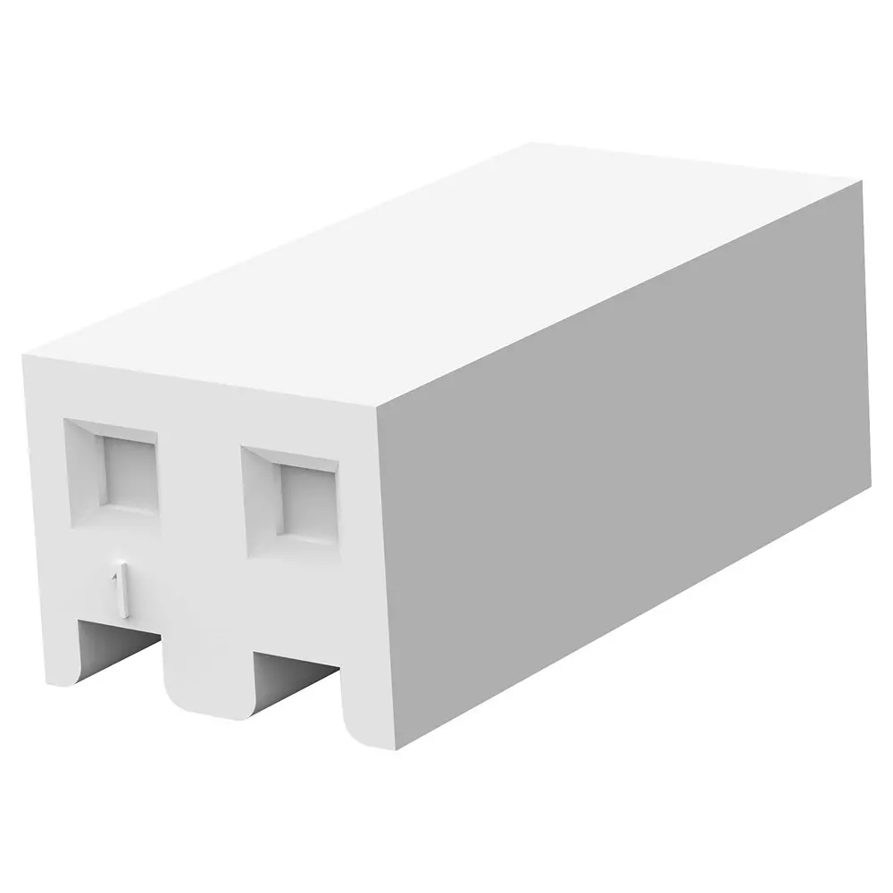 TE CONNECTIVITY Wtb Housing, Rcpt, 2Pos, 1Row, 640251-2