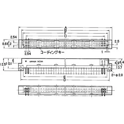 Omron Din Connector 10⁶ mohm or more (at 100 V DC), XC5A-6422