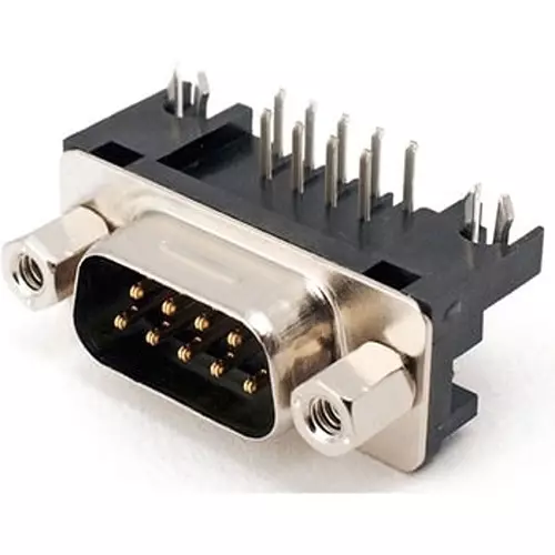 Omron D-Sub Connector Plug/DIP L-Shaped Terminal AC 300 Rated Voltage 9 Pole, XM3C Series