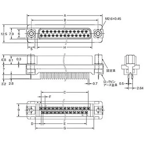 Omron D-Sub Connector 10³ mohm or more (at 500 V DC), XM3F-0920-112