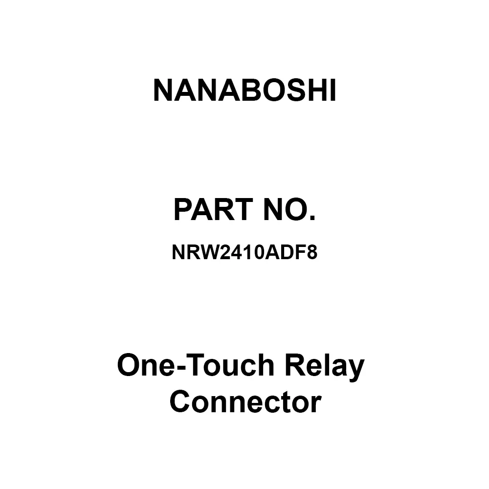 Nanaboshi One-Touch Relay Connector 24 Female (Socket), NRW2410ADF8