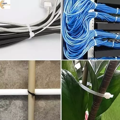 nbr-self-locking-cable-tie-nylon-white-200mm--multipurpose-heavy-duty-strong-zip-wire-fastener-organizer-tie-100pcs