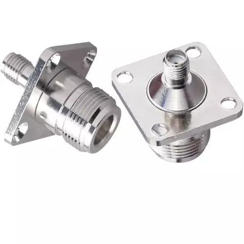 nbr-rf-coaxial-adapter-n-female-to-sma-female-4-hole-panel-mount-chassis-type-rf-coaxial-flange-panel-adapter-1-pc