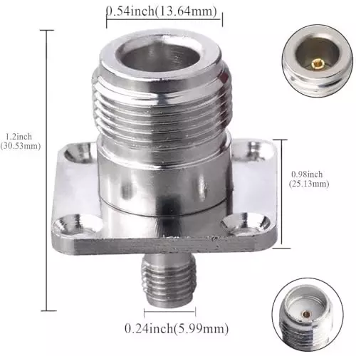 nbr-rf-coaxial-adapter-n-female-to-sma-female-4-hole-panel-mount-chassis-type-rf-coaxial-flange-panel-adapter-1-pc