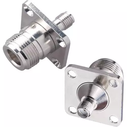 nbr-rf-coaxial-adapter-n-female-to-sma-female-4-hole-panel-mount-chassis-type-rf-coaxial-flange-panel-adapter-1-pc