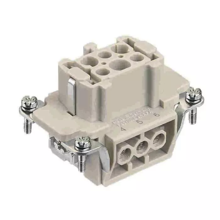 Harting Han Ex Headers & Wire Housings 6 B Size Female Screw Terminal Insert, 09360062701