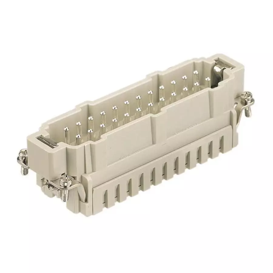 Harting Han Es Cage Clamp Terminal Male Insert 24 Pin 16 A 500 V, 09330242616