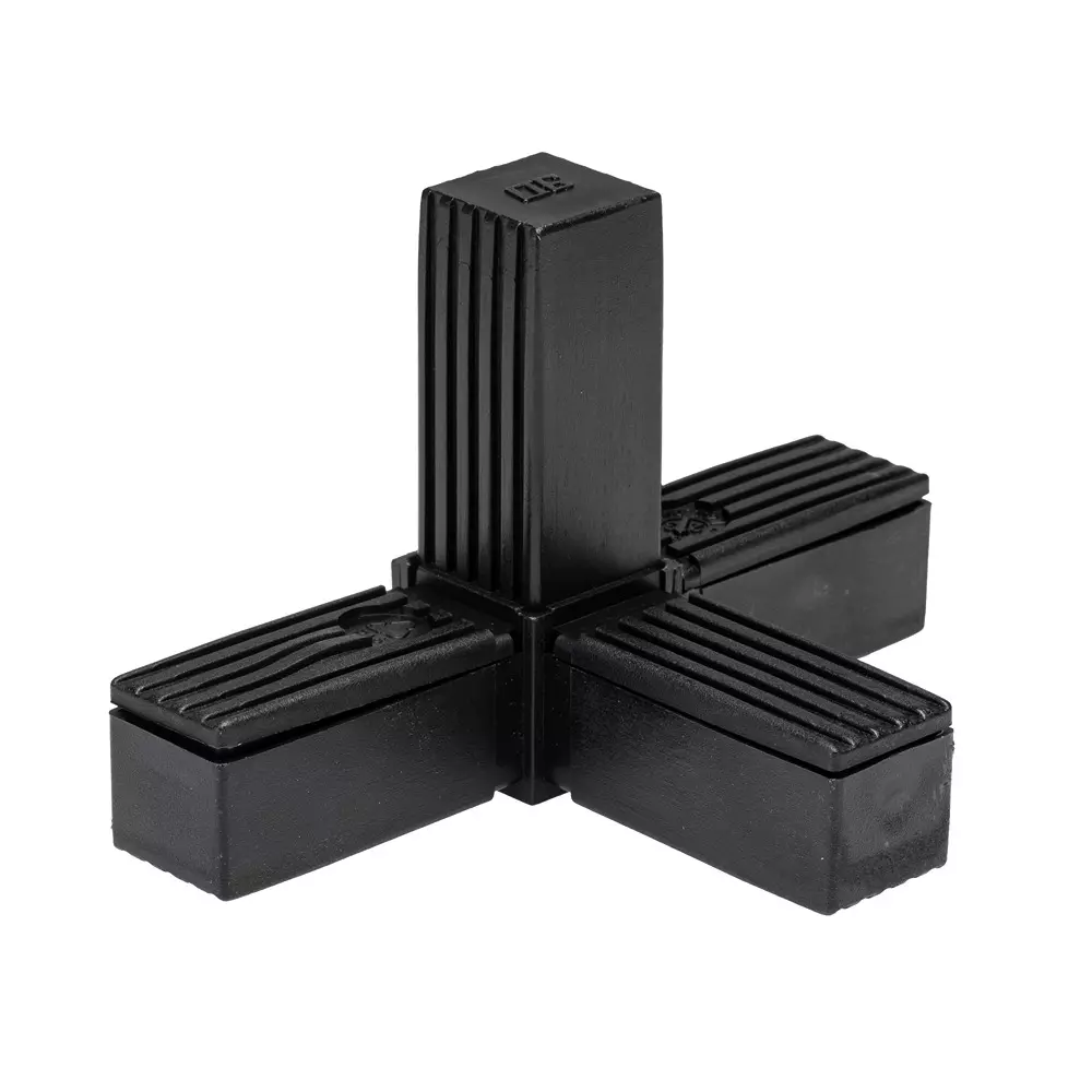 RS PRO Square Tube Connector 4-Way Connector Steel Versatile Bracket & Joint 25 mm, 2741124