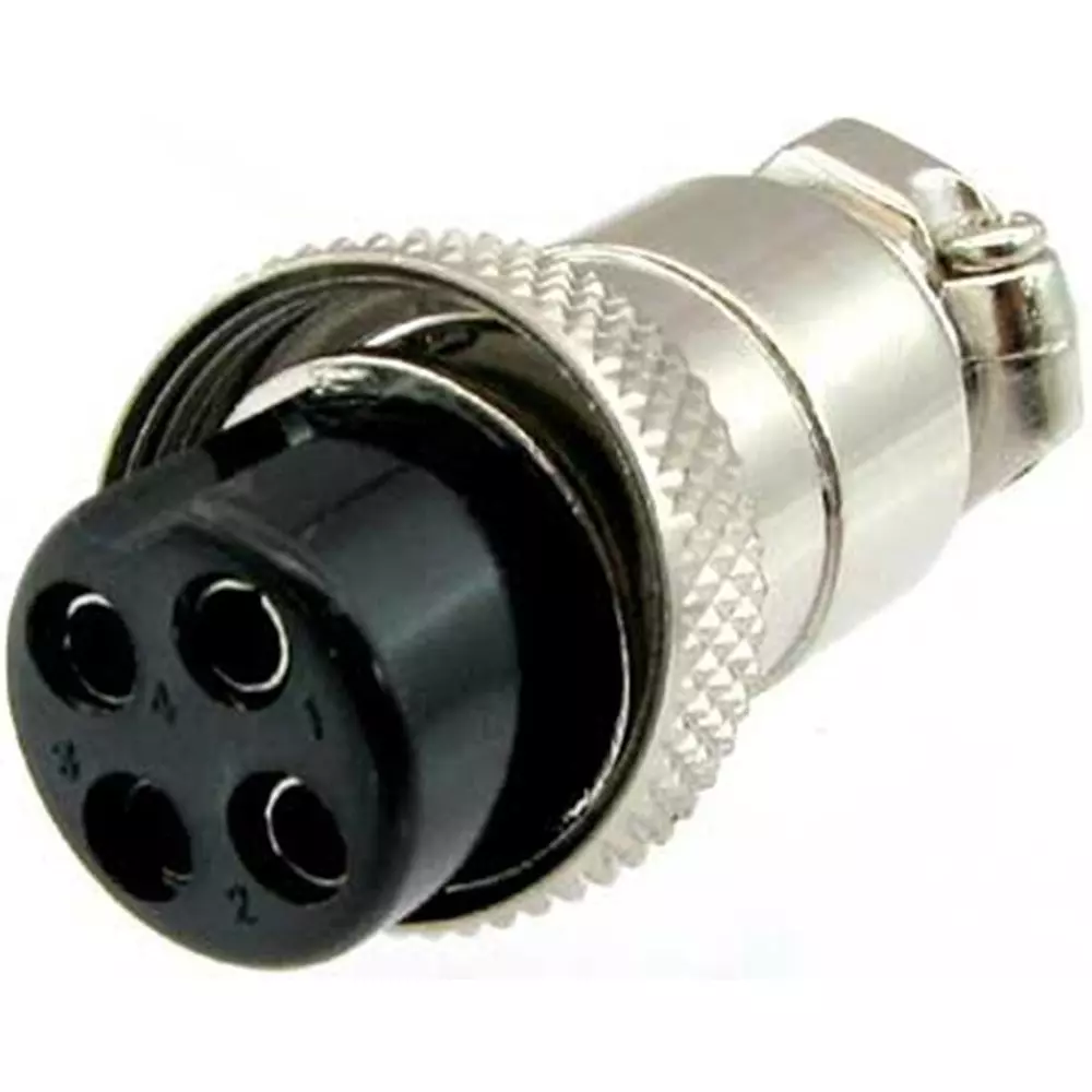 Kyoritsu Electronics Microphone Connector Solder Terminal, WTN-11-104/4P (MIC-4P)