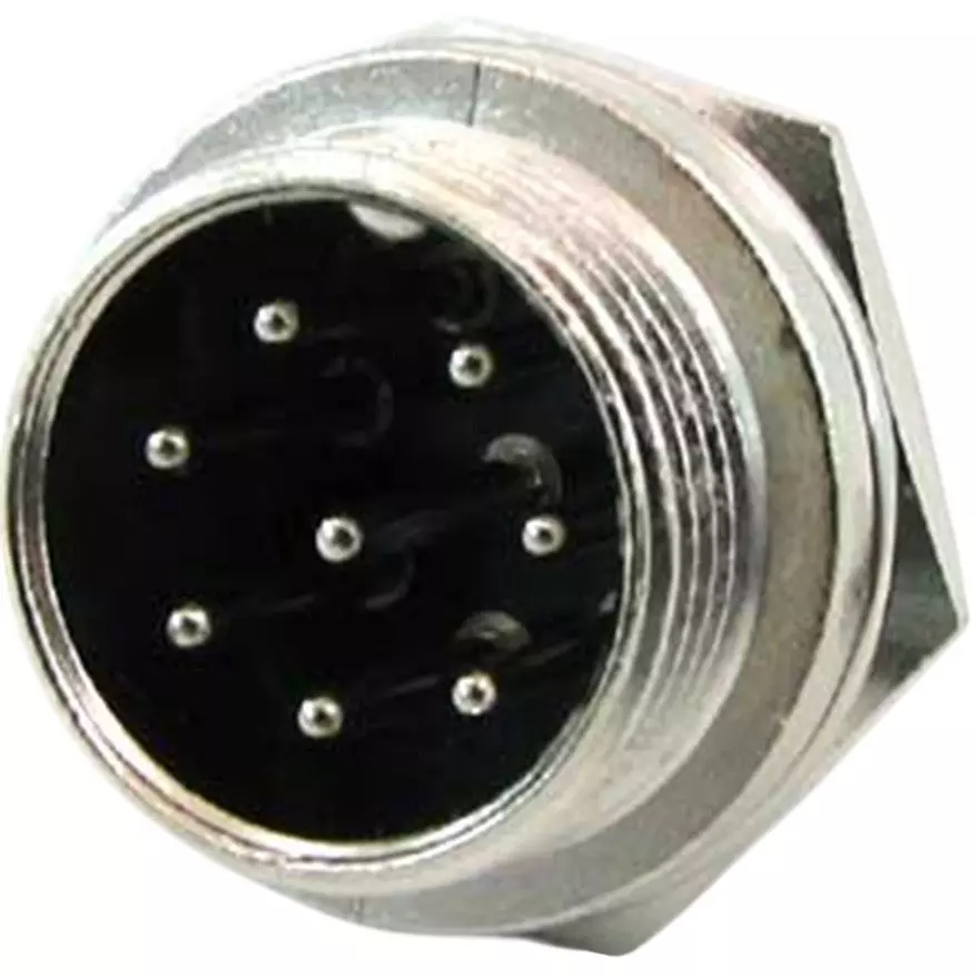 Kyoritsu Electronics Microphone Connector Solder Terminal, WTN-11-204/8P (MIC-8R)